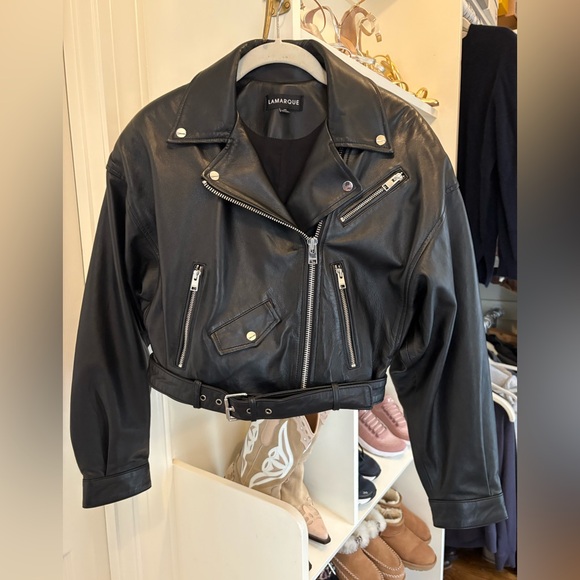 Lamarque Dylan black leather jacket XS - Picture 5 of 9